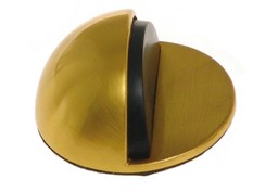 Odbój drzwiowy półkula samoprzylepny mosiądz/satyna