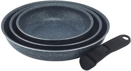Russell Hobbs RH03293EU7 Smart Clip Zestaw patelni  3 patelnie nieprzywierajace ze zdejmowanym odlaczanym uchwytem, naczynie indukcyjne nadajace sie do piekarnika, 20/24/28 cm