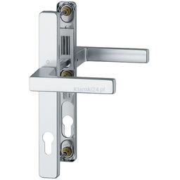 Austin - Komplet klamek na szyldzie 30 mm, kolor srebrny