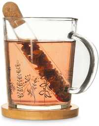 Kubek z zaparzaczem szklany LOUKA 400 ml 3 el.