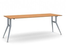 Stół konferencyjny do biura WIDE, 200x80 cm, czereśnia