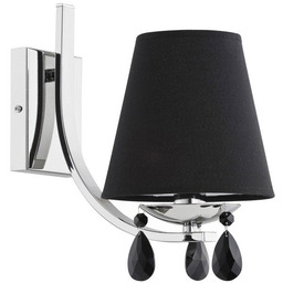 Kinkiet nowoczesny ENZO chrom/czarny