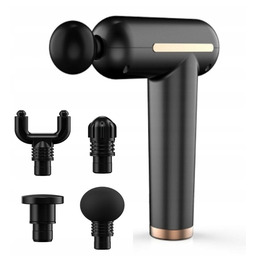 PISTOLET DO MASAŻU MASAŻER WIBRACYJNY MASSAGE GUN ZESTAW Z KOŃCÓWKAMI