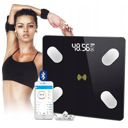 Inteligentna Smart Waga Łazienkowa Analityczna Bluetooth Chudnij Kalorie