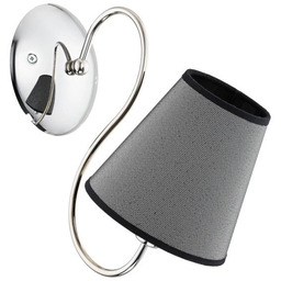 Kinkiet nowoczesny RIBERA chrom/szary