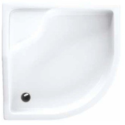 Schedpol Bona brodzik akrylowy 90x90cm R55 półokrągły biały 3.239