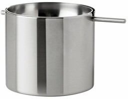 Stelton CYLINDA LINE Popielniczka Stalowa Zamykana 7,5 cm / Srebrna