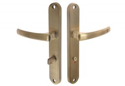 Klamka drzwiowa GAMET ODA DHO-111WC72-GAB-L, WC, lewa, patyna