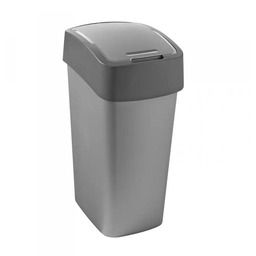 Keter Poland Sp. Z O.o Kosz na śmieci Flip Bin 45L srebrny/grafit