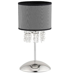 Lampa stołowa LILIANA chrom/szary