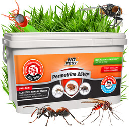 Permetryna 25% na kleszcze, komary, muchy, pluskwy Permetrine 25WP No Pest 1kg