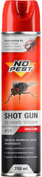 Środek na muchy, muszki, meszki, ćmianki, komary w pomieszczeniach Shot Gun NO PEST spray 750ml.