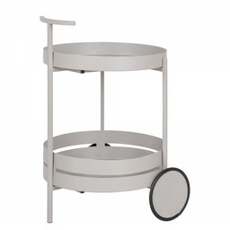 House Nordic BEJA Metalowy Wózek Barowy - Okrągły / Szary