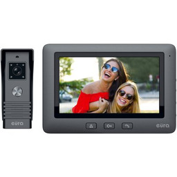EURA Zestaw wideodomofonowy VDP-45A3B ALPHA Czarny