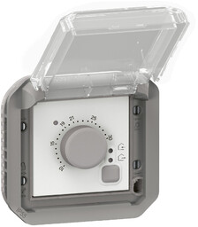Nowe Plexo - Termostat elektroniczny pokojowy, mechanizm - szary - Legrand 069508L
