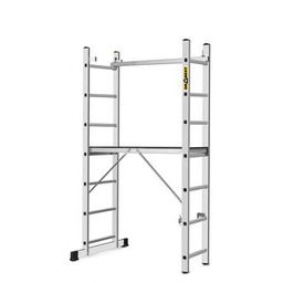 Rusztowanie aluminiowe drabinowe BASIC 2x7 z podestem 33 x 114 cm DRABEST