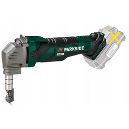 Nożyce akumulatorowe skokowe do cięcia blachy 20V Parkside walizka