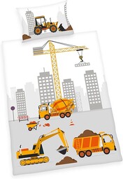 Herding Zestaw Pościeli, Bawełna, Plac Budowy, Wielokolorowa, 100 x 135 cm