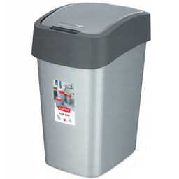 Kosz na śmieci Curver Flip Bin 10L, grafitowy