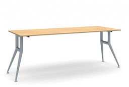 Stół konferencyjny do biura WIDE, 200x80 cm, buk