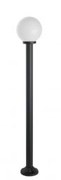 SU-MA Kule K 5002/1/K 200 czarna oprawa stojąca klosz biały 20 cm E27 170cm