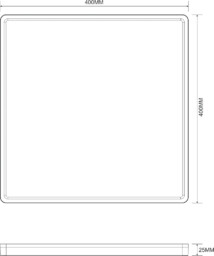 Kwadratowy plafon CCT czarny LE COLIS MS748400S-3-BK - Zuma Line