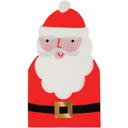 Meri Meri - Papierowe Duże Serwetki - Zestaw 16 Szt - Mikołaj