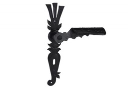 Klamka drzwiowa KUTA czarna 90 klucz trzpień 8 mm