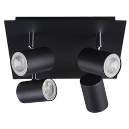 KANLUX Lampa sufitowa Evalo EL-4O B-SR Czarny