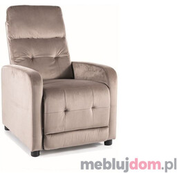 Fotel relaksacyjny OTUS VELVET Signal Ciemny beż