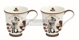 KUBKI PORCELANOWE Vintage Chocolate (1124 CHOV) - KOMPLET 2 Szt.