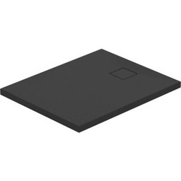 CERSANIT Brodzik prostokątny TAKO SLIM 100x80x4,5 czarny mat z syfonem S208-012