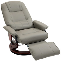 FOTEL MASUJĄCY RELAKSACYJNY TELEWIZYJNY WYPOCZYNKOWY Z MASAŻEM SZARY