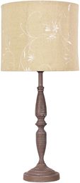 Candellux SAFARI 41-03393 lampa stołowa abażur piaskowy ze wzorem 1X60W E27 25 cm