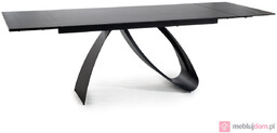 Stół DIUNA CERAMIC Signal włoska ceramika 90x160-240, Czarny marmur