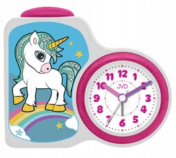 Kolorowy Czytelny Budzik Dziecięcy Jednorożec Jvd SRP163.2 Cichy Mechanizm