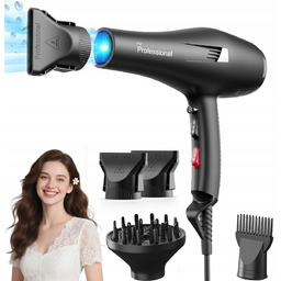 Mocna Suszarka do Włosów Duża 2400W z Jonizacją Zimny Nawiew Dyfuzor