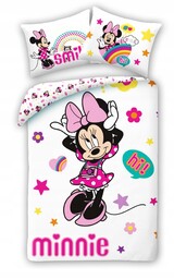 Pościel 140x200 Myszka Mini Minnie poszewka 70x90 Kids Halantex