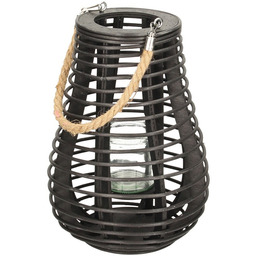 Lampion Vela 33cm black, 23 x 23 x 33 cm