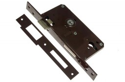 Zamek wpuszczany bramowy 90/63,5 n/wkład lakier prawy