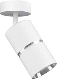 Polux Sufitowa lampa nad stół BAMBOO 324634 z regulacją biały srebrny