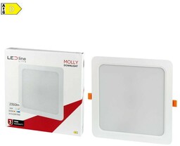 Panel podtynkowy plafon sufitowy kwadratowy 24W 230V biały ciepły