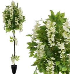 KOMPOZYCJA DRZEWKO SZTUCZNE ROŚLINY WISTERIA 130 CM