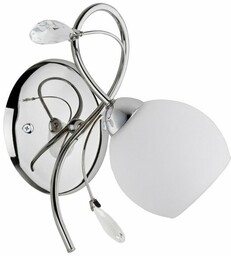 Kinkiet nowoczesny LIVIA chrom/biały