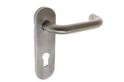 Klamka drzwiowa 72mm WB, trzpień 9 mm (długość szyldu 170 mm) stal nierdzewna (komplet)