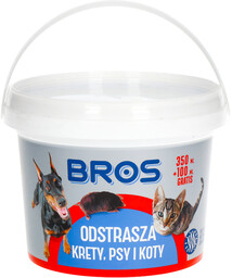 Środek odstraszający krety, koty i psy BROS.
