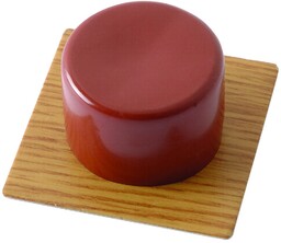 BRINOX Stoper do drzwi mała naklejka, patrz opis, parkiet brązowy, 2 x 4,1 x 4,1 cm