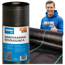 Agrotkanina Agrowłóknina 1,6m 50m 135g Czarna Gruba Mocna Mata Ściółkująca