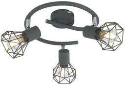 Lampa sufitowa VERVE szara 3xE14