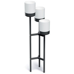 PROSPERPLAST Kwietnik Bloomie Stand IKD3H-S449 42 x 39.5 x 125 cm Czarno-biały